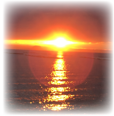 海に沈む夕日